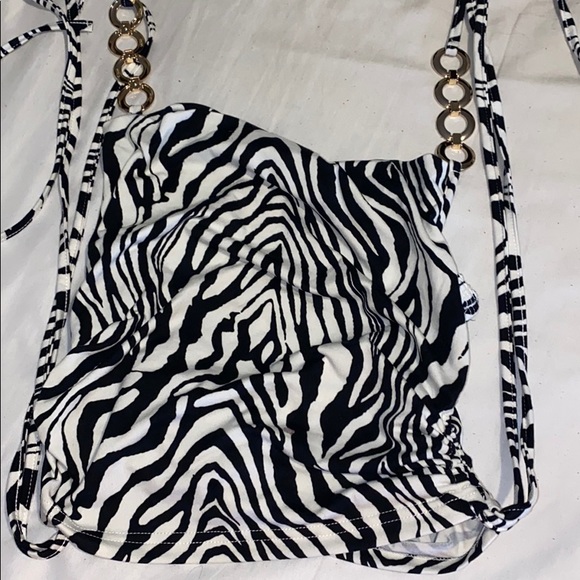Zebra Halter Top - Picture 3 of 3